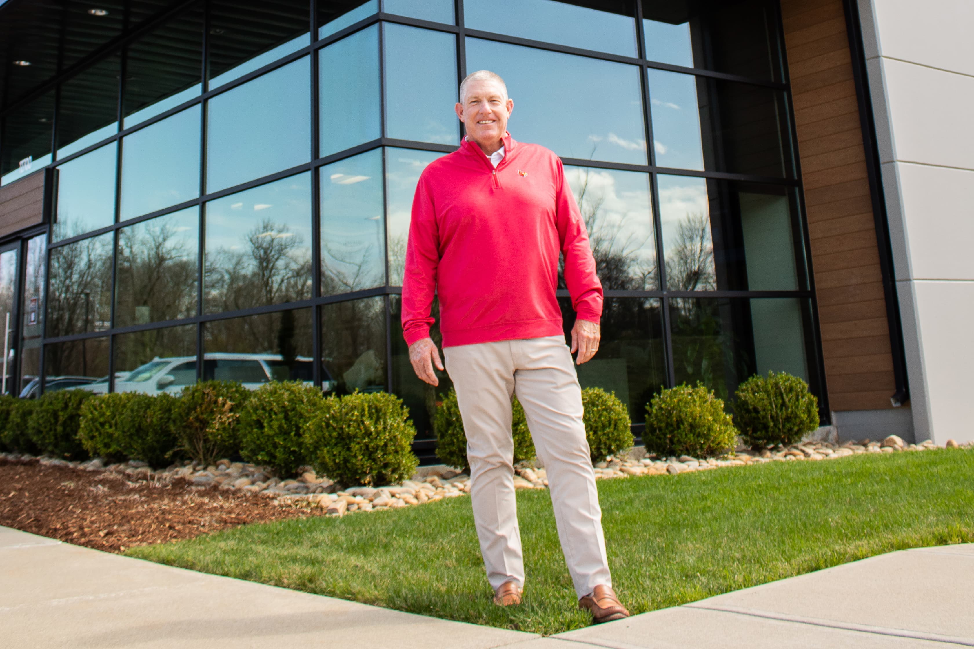Scott Gregor outside the Buffalo offices